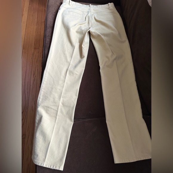 Ted Nicol Yellow pleaded straight Leg Pockets on back And Front  Low Rise SZ 30 - Picture 2 of 10